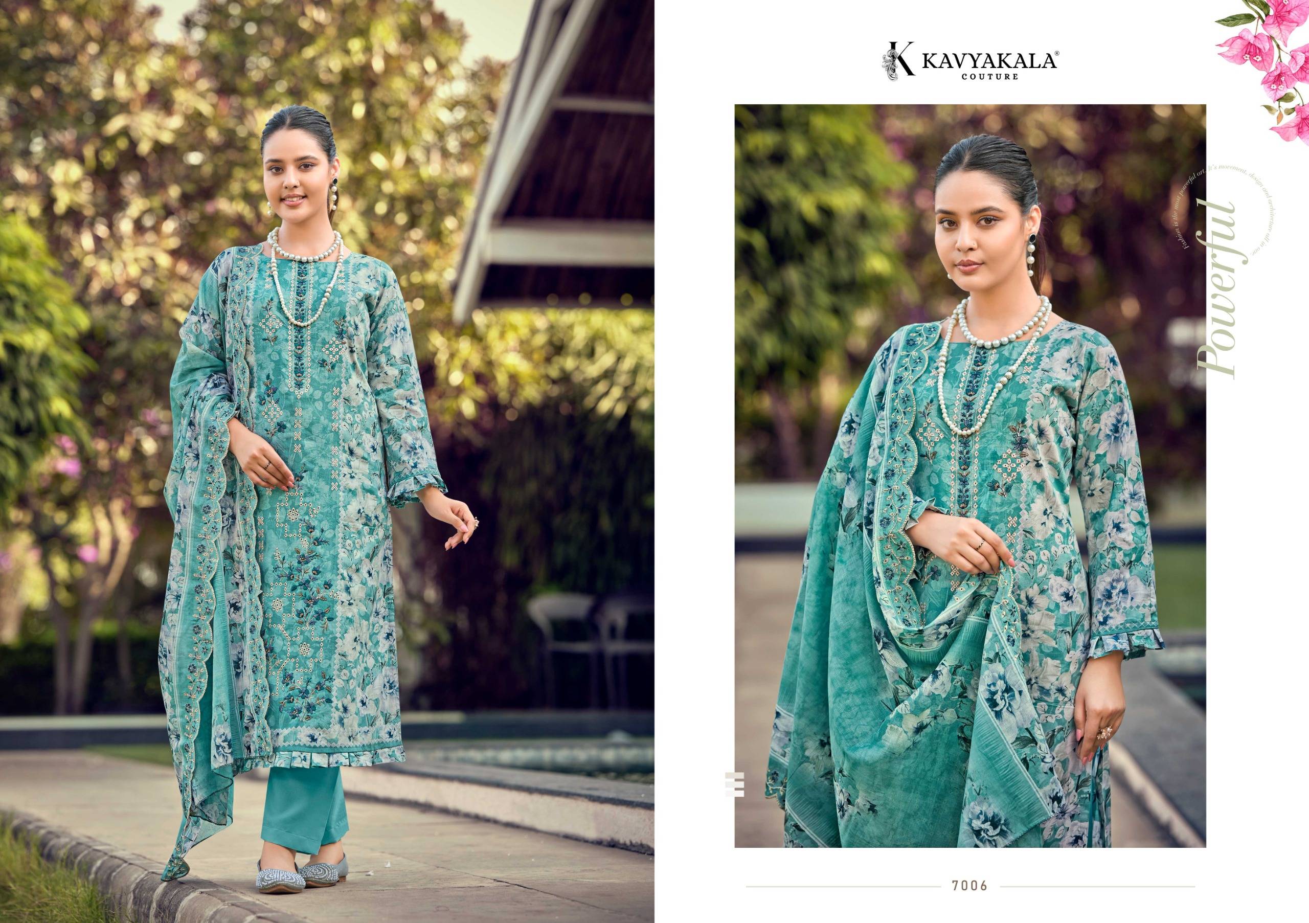 BIN SAEED Vol -10‎ By KAVYA‎‎ KALA 7001 To 7008 Series Beautiful Festive Suits Stylish Fancy Colorful Casual Wear & Ethnic Wear PURE‎ CAMBRIC Print Dresses At Wholesale Price
